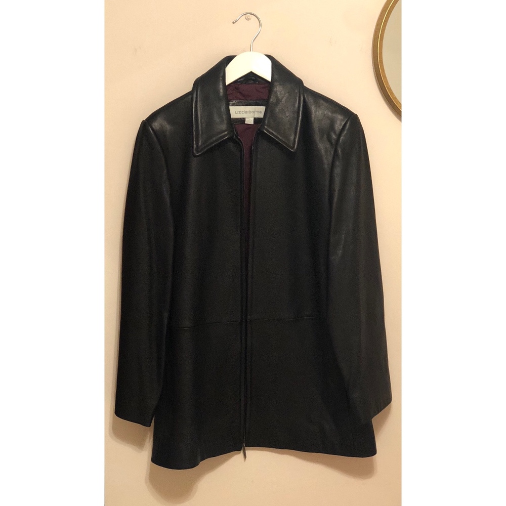 Genuine Leather Zip Jacket